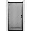 Mexen Apia, posuvné dvere do otvoru 140 x 190 cm, 6mm číre sklo, čierny profil, 845-140-000-70-00