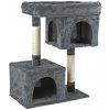 MenaVET Odpočívadlo a škrabadlo pre mačky Lilly 84 cm, sivé
