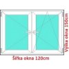 Soft Dvojkrídlové plastové okno 120x150 cm, O+OS
