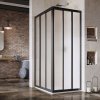 Ravak ASRV3-90 rohový sprchový kút, black+grape 87 - 89 x 198 cm, black, 15V703R2ZG