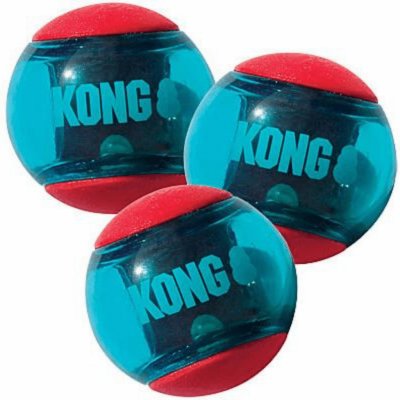 Kong Squeezz Action Red Medium 3 ks 6 cm