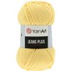 YarnArt Jeans Plus 88 svetlá žltá