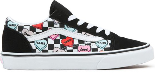 Vans Old Skool CANDY HEARTS BLK/TR WHT detské topánky