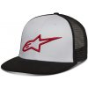 Šiltovka CORP TRUCKER HAT, ALPINESTARS (biela/čierna/červená)