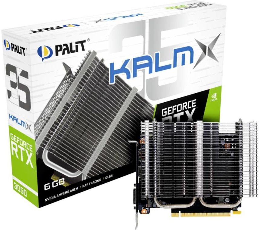 Palit GeForce RTX 3050 KalmX 6GB GDDR6 NE63050018JE-1070H