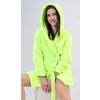Vienetta Secret dámsky krátky župan s kapucňou Limetka