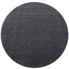 Ayyildiz , Kusový koberec Ata 7000 grey kruh, 200x200 (priemer) kruh, šedá, obývacia izba