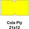Cenovkové etikety Cola PLY 21x12 žlté