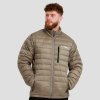 GymBeam Pánska bunda Puffer Vetiver/Black - L
