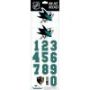 Sportstape ALL IN ONE HELMET DECALS - SAN JOSE SHARKS