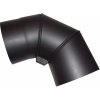 Koleno dymové otočné 130 mm / 90 st. ČER