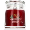 Yankee Candle Signature Medium Jar vonná sviečka 368 g Red Apple Wreath