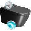 GSI WCLEAN závesné WC Swirlflush s integrovaným elektronickým bidetom, čierna dual-mat 7418K26
