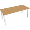Hobis Pracovný stôl UNI A, 180x75,5x80 cm, buk/biela