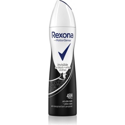 Rexona Invisible on Black + White Clothes Antiperspirant antiperspirant v spreji (48h) 150 ml