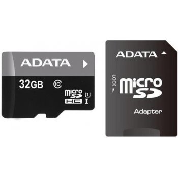 ADATA microSDXC 64GB UHS-I U1 + adapter AUSDX64GUICL10-RA1