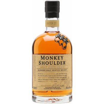 Monkey Shoulder 40% 0,7 l (čistá fľaša)