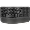 Logitech® Wave Keys Wireless Ergo klávesnica - GRAPHITE, SK/CZ, 2.4GHZ/B 920-012307