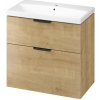 Cersanit City umývadlo so skrinkou 80.5 cm dub S4004-135