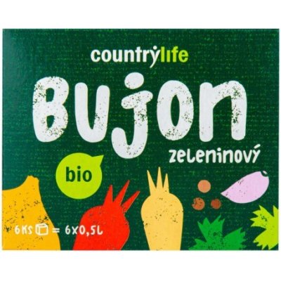 COUNTRY LIFE BIO Bujón zeleninový kocky 66 g