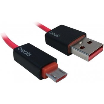 Beats MHE72G/A USB2.0A/microUSB, M/M, 1m, červený