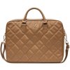 Guess PU Quilted 4G Metal Logo Computer Bag 15/16" Brown 57983117871