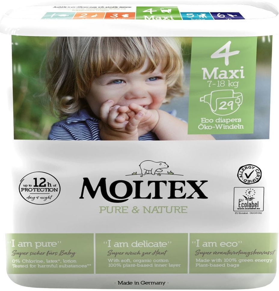 MOLTEX Pure & Nature Maxi 7-18 kg 6 x 29 ks