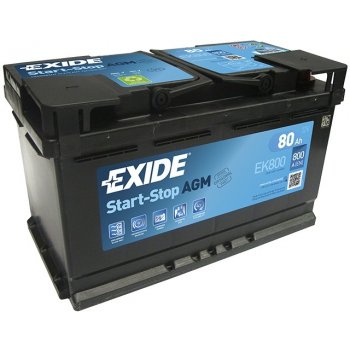 Exide AGM 12V 80Ah 800A EK800