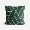 Goldea bavlnená obliečka na vankúš - mozaika na tmavo zelenom 40 x 40 cm