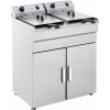 Royal Catering Fritéza - elektrická - 2 x 16 l - 400 V - spodná skrinka RCKF 16DSH