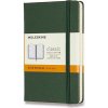 Moleskine Zápisník - tvrdé dosky A6, linajkový, tmavo zelený