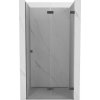 Mexen Lunar-F skladacie sprchové dvere pravé 90 cm, transparentné, gun metal - 836-090-000-95-00-P