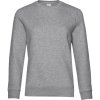 B&C Mikina B&C QUEEN Crew Neck, dámská COT01W01Q61013-heather gre 3XL Melír šedá