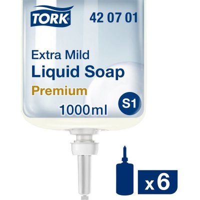 SCA Flüssigseife extra mild 420701 tekuté mydlo 1 l 6 ks; 420701 - Tork Extra Mild tekuté mydlo 1 l