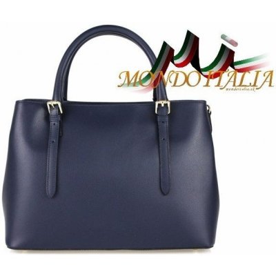 Made Inn Italy kožená kabelka 4300 modrá