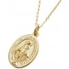 Olivie Strieborný náhrdelník panna marie gold 7051