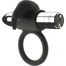 Black&Silver Burton Rechargeable Vibrating Ring