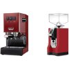 Gaggia New Classic E24, red + Eureka Mignon Bravo, CR ferrari red
