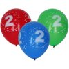 Wiky Balónik nafukovací 30cm sada , s číslom 2 WKW009914