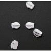 Kovový jazdec na nekonečný zips – biely – veľkosť 0,3 cm
