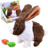 Interaktívny plyšový zajačik Hopping Bunny + mrkva ZA2685 Farba: hnedá