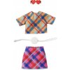 MATTEL Barbie Módne príbehy Károvaná blúzka a sukne