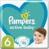 PAMPERS Active Baby Plienky jednorazové 6 (13-18 kg) 96 ks - MEGA PACK