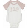 Detské body GAP, LOGO biela,ružová 6-12M