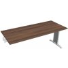 Hobis Rokovací stôl Flex, 180x75,5x80 cm, orech/kov