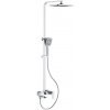 CERANO - Sprchový nástenný stĺp Zenira - vaňová otočná batéria - chróm