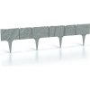 Prosperplast Záhradná palisáda Garden Stone 18,6 cm x 3,9 m sivá 5 ks