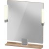 Duravit Sivida zrkadlo 65x65 cm štvorcový s osvetlením chrómová-dreva SV7421010550000