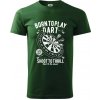 Born To Play Dart - Klasické pánske tričko vyššej gramáže - 4XL ( Fľaškovozelená )