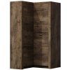 Bývaj s nami SK, INDIE rohová šatníková skriňa I-14 ľavá, jaseň tmavý LTD